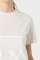 GUESS Tricou crop cu logo triunghiular pentru fitness Femei