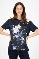 Ted Baker Tricou cu decolteu la baza gatului si model floral Debra Femei