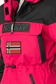 Geographical Norway Geaca cu gluga si vatelina fara inchidere Bruna Femei