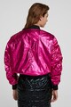 Karl Lagerfeld Jacheta bomber cu aspect metalic Ikonik Femei