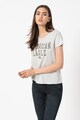 American Eagle Tricou cu decolteu la baza gatului si logo Femei