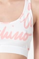 Moschino Спортен сутиен с лого и изрязан гръб Жени