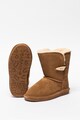 BEARPAW Cizme medii de piele intoarsa, fara inchidere Abigail Fete