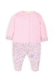 JoJo Maman Bebe Set de imbracaminte, 2 piese, fete, imprimeu floricele, Roz pastel Fete