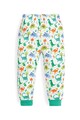 JoJo Maman Bebe Set 2 perechi de pijamale, baieti, cu imprimeu dinozauri, Alb/Verde Baieti