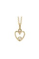 Christina Jewelry&Watches Set de cercei si colier de aur de 8K, cu 3 diamante ecologice Femei