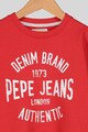 Pepe Jeans London Bluza sport cu logo si text Paul Baieti