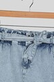 Pepe Jeans London Fusta mini din denim cu brau Carol Fete