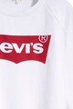Levi's Bluza sport cu imprimeu logo si decolteu la baza gatului Femei