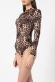 Zabaione Bluza tip body cu animal print Anjetta Femei