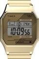 Timex Унисекс иноксов цифров часовник T80 - 34 мм Жени