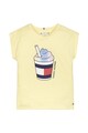 Tommy Hilfiger Tricou de bumbac organic cu detaliu grafic Fete