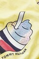 Tommy Hilfiger Tricou de bumbac organic cu detaliu grafic Fete