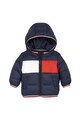 Tommy Hilfiger Geaca cu gluga si model cu clapa cu logo Fete