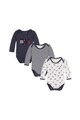 Tommy Hilfiger Set de body-uri cu imprimeuri variate - 3 piese Fete