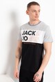 Jack & Jones Tricou cu model colorblock si imprimeu logo Barbati