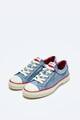 Pepe Jeans London Pantofi sport cu aspect de denim si aplicatie cap-toe de protectie Femei