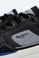 Pepe Jeans London Pantofi sport de piele ecologica si material textil Barbati