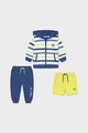 Mayoral Set 3 piese cu hanorac, pantaloni sport si pantaloni scurti, baieti, cu imprimeu Baieti