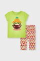 Mayoral Set 2 piese cu tricou si pantaloni, fete, cu model grafic Fete