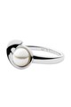 Skagen Иноксов пръстен със синтетична перла Жени