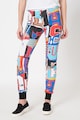 Love Moschino Pantaloni sport slim fit cu imprimeu Femei