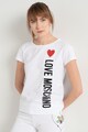 Love Moschino Tricou cu logo cauciucat Femei