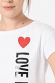 Love Moschino Tricou cu logo cauciucat Femei