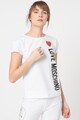Love Moschino Tricou cu logo cauciucat Femei