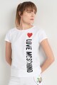 Love Moschino Tricou cu logo cauciucat Femei