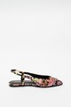 Versace Jeans Couture Pantofi slingback din satin cu imprimeu Audrey Femei