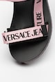 Versace Jeans Couture Sandale din material textil cu aplicatii logo Femei