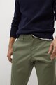 Mango Pantaloni crop chino cu croiala conica Prato Barbati