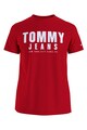 Tommy Jeans Tricou de bumbac organic cu imprimeu logo supradimensionat '' Barbati