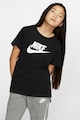 Nike Tricou cu imprimeu logo si terminatie asimetrica Sportswear Futura Fete