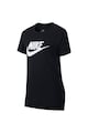 Nike Tricou cu imprimeu logo si terminatie asimetrica Sportswear Futura Fete