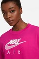 Nike Tricou cu decolteu la baza gatului si imprimeu logo Air Femei