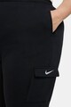 Nike Pantaloni sport cu buzunare cu clapa Swoosh Femei