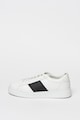 Emporio Armani Pantofi sport low-cut de piele si piele ecologica Barbati