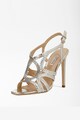 GUESS Sandale slingback de piele cu decupaje Fidessa Femei