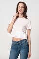 CALVIN KLEIN JEANS Tricou crop de bumbac organic Femei