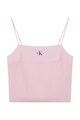 CALVIN KLEIN JEANS Top de satin cu imprimeu logo Femei