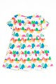 Agatha Ruiz de la Prada Rochie cu croiala in A si model grafic Fete