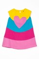 Agatha Ruiz de la Prada Rochie din amestec de in cu model cu inimi Fete