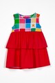 Agatha Ruiz de la Prada Rochie combi cu volane si imprimeu in carouri Fete