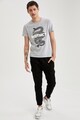 DeFacto Tricou slim fit cu imprimeu Barbati