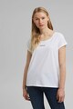 Esprit Tricou de bumbac organic cu imprimeu logo Femei