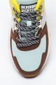 Scotch & Soda Pantofi sport de plasa cu talpa wedge si aspect colorblock Celest Femei