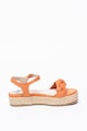 MTNG Sandale tip espadrile flatform de piele intoarsa ecologica Femei