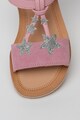 Clarks Sandale de piele si piele intoarsa Finch Summer Fete